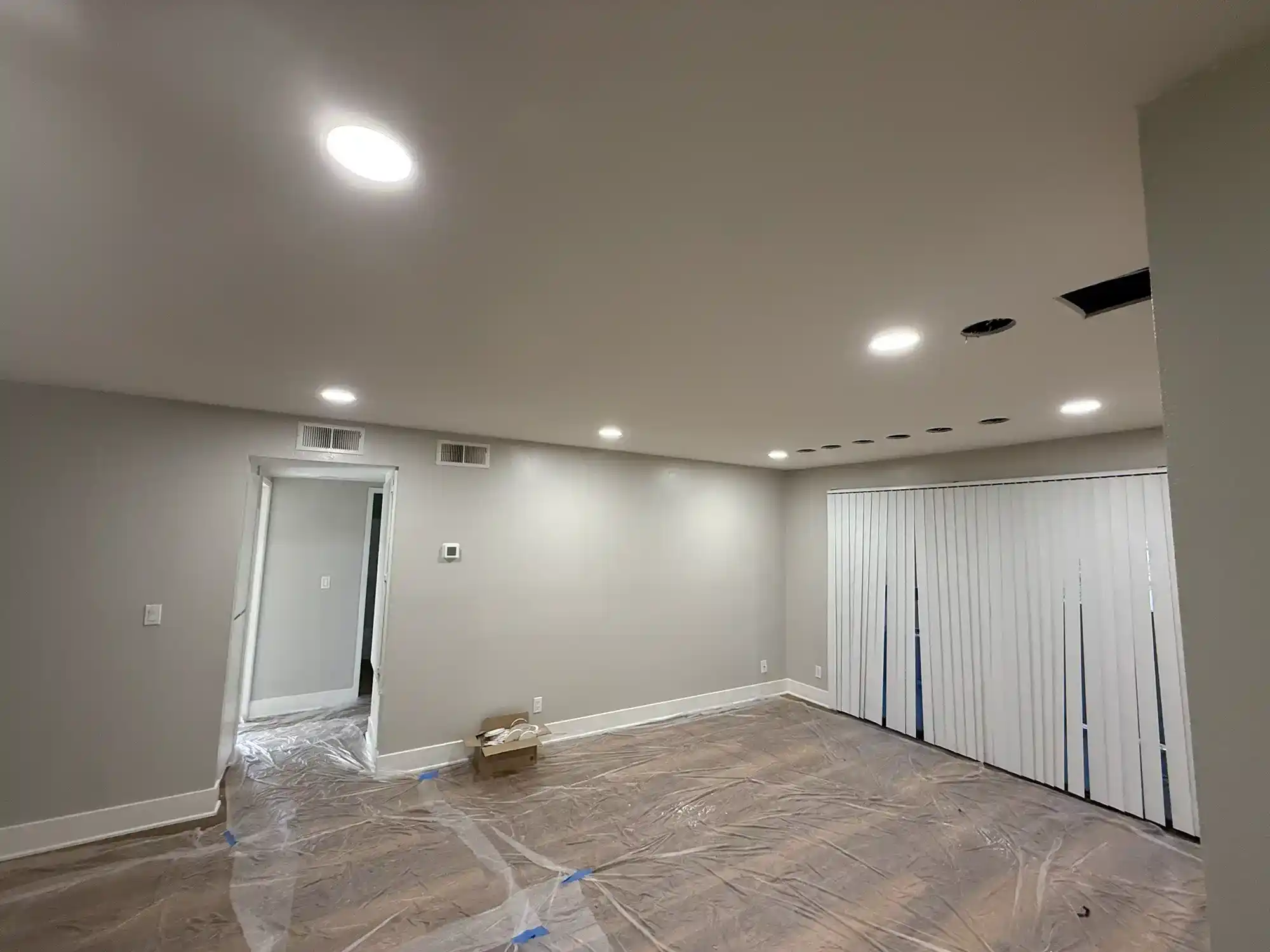 Remodel LED recessed light installation in a residential home in Los Angeles