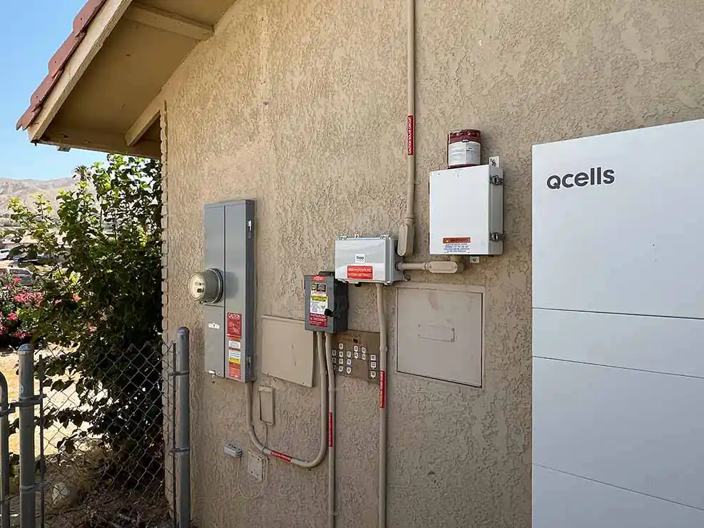 Residential solar battery storage installation for energy independence in Southern California